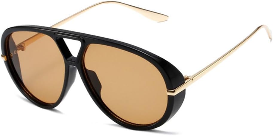 Retro Double Bridges Women Oversized Sunglasses Fashion Punk Men Gradient Shades UV400 Outdoor Sports Sun Glasses