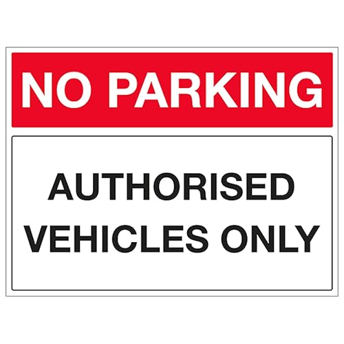 Panneau de sécurité No Parking résistant aux intempéries pour délimiter une zone privée