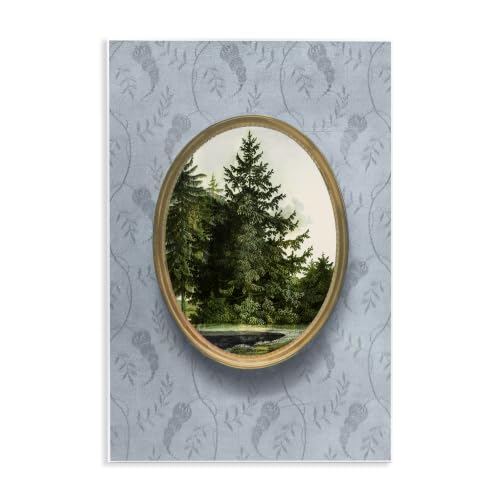 Stupell Industries 'Vintage Woodland Tree View Border'| Wall Plaque Art