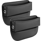 Yaschys Car Seat Gap Filler 2 Pack Car Gap Filler Seat Organizer Front Seat Leather Car Accessories...