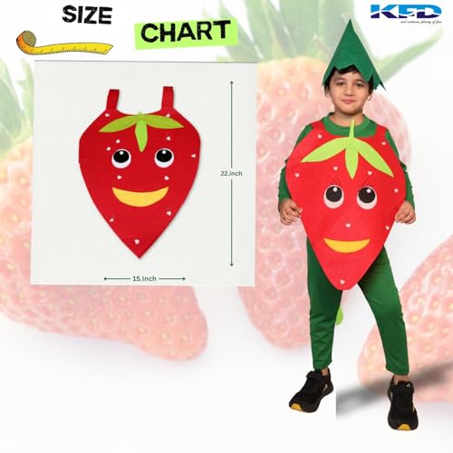 Image of Kaku Fancy Dresses Fruit and Vegetable Costume Paper Cutout with Cap For Kids | Healthy Food Costume For Boys & Girls (Tracksuit Not Included)