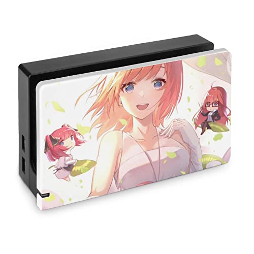 Switch Dock ケース 全面保護 中野四葉 五等分の花嫁 Switchドック専用 耐久性が良い スイッチドック 対応 耐衝撃 保護ケース 薄型 耐摩擦 落下防止 擦り傷防止 滑り防止 防指紋 防塵 黄ばみなし 握り感 手触り 精密 装着簡単 取り付
