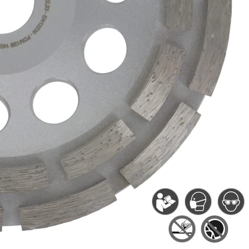 PRODIAMANT Diamant Schleiftopf 150mm Beton universal 150 x 22,2 Premium Schleifteller doppelreihig STD04