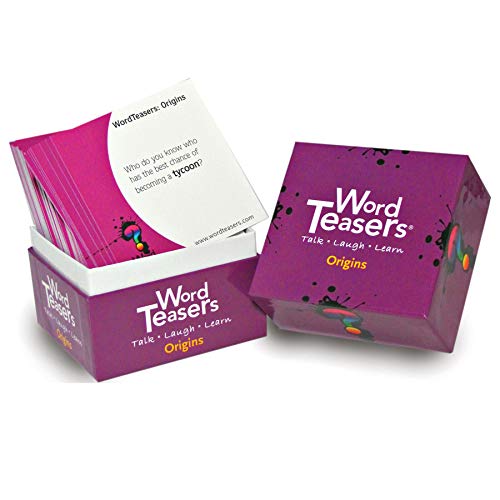 ? WORD TEASERS Origins Vocabulary Edition - Fun and Educational Flashcards for Family and Friends - Vocabulary Trivia & Conversation Starters for Adults and Children Ages 10+ - 150 Questions