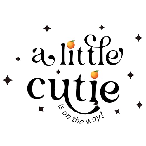 Vinilo decorativo tema naranja para baby shower miniatura 7