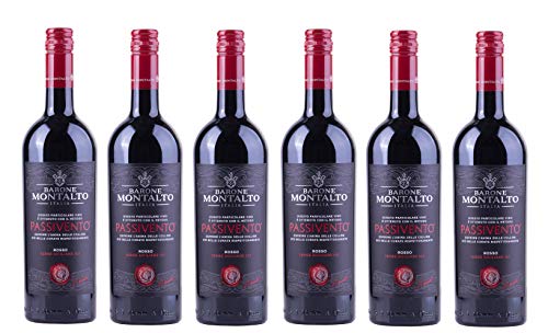 Barone Montalto Passivento Rosso IGP 6x 0,75 l - 13,5% Vol. | halbtrockener...
