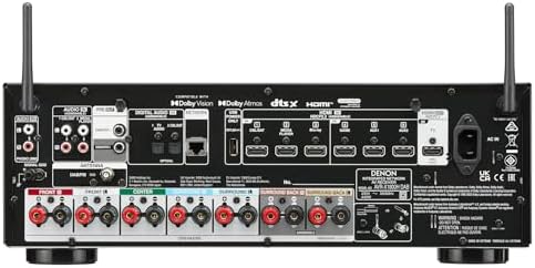 Bild 3 - Denon AVR-X1800HDAB 7.2-Kanal AV-Receiver, HiFi Verstärker mit Dolby Atmos, DTS:X, 6 HDMI Eingänge und 1 Ausgang, 8K HDMI, Bluetooth, WLAN, AirPlay 2, HEOS Multiroom, Alexa kompatibel