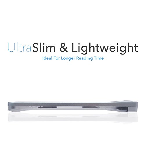 [Recarregável] Lupa de página de LED ultra brilhante 4X grande com lentes antirreflexo e LEDs regulá
