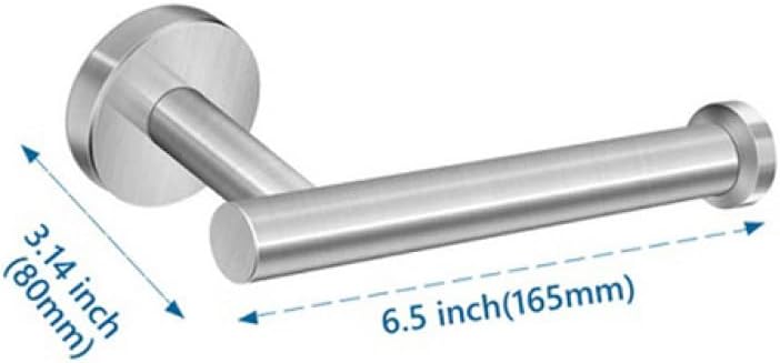 OAKITA Black Bathroom Hardware Set Towel Rack Hand Towel Bar SUS304 Brushed Nickel Paper Holder Robe Hook Bathroom Accessories Kit Set,Brushed 1 PCS