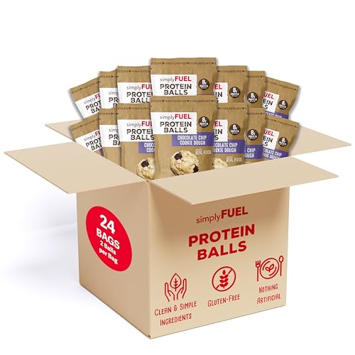 simplyFUEL Whole-Food Protein Balls (Chocolate Chip Cookie Dough) - 8