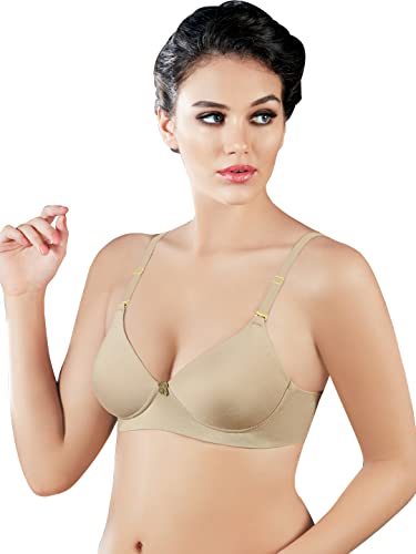 Image of SONARI Omania Womens Non-Padded Cotton Polyester Bras - Solid, Non-Wired, Medium Coverage, Hand Washable (Pack of 2)