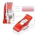 Multicolor Sewing Clips Set, 30 Pack Plastic Edge Clamps, Quilting Fabric Holder Clips with Metal Grip, Assorted Colors (Red)