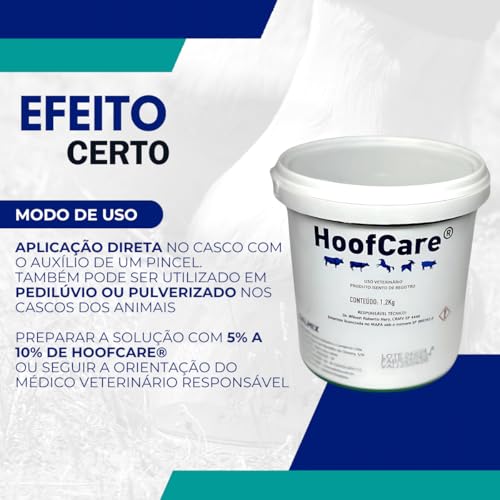 Hoofcare 1,2 Kg - Proteção Para Cascos De Animais