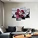 Firstwallart Dark Red Orchid On Cobblestones Wall Art Painting Pictures Print On Canvas Flower The Picture for Home Modern Decoration