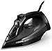 Philips 5000 Series Steam Iron, 2600W Quick Heat-Up, 45g/min Continuous Steam, Scratch-Resistant Soleplate, 200g Steam Boost, Drip Stop, Ergonomic Handle (DST5040/86)