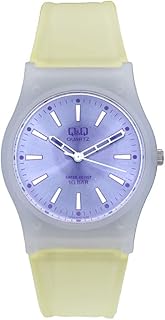 ساعة يد للنساء من كيو اند حركة كوارتز عرض انالوج وسوار راتنج زهري - VP34J039Y