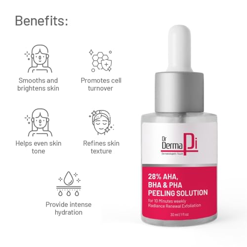 Image of 28% Aha+Bha+Pha Peeling Solution, 10-Minute Facial, Exfoliating serum,Reduces Blemishes&Dark Spots (30ML)
