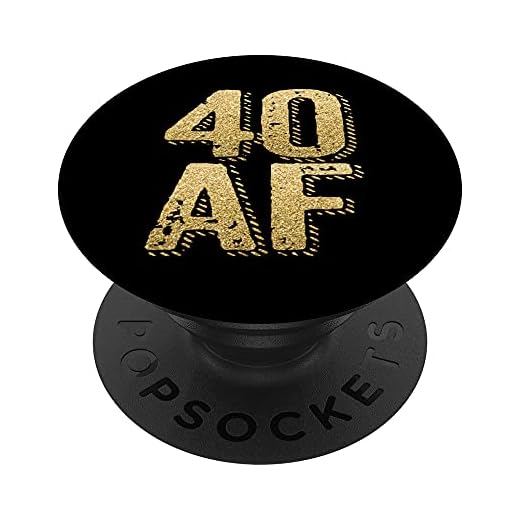Camiseta 40 AF Cuarenta años Vintage 1981 40 cumpleaños PopSockets PopGrip Intercambiable