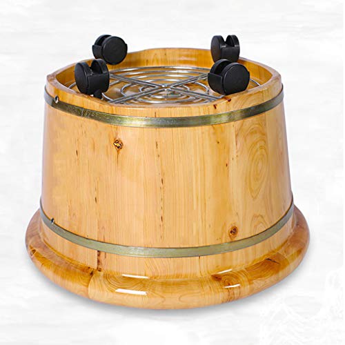 Pecera de pies de madera de cedro para spa y masaje miniatura 4
