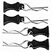 1/10 RC Body Clips Pins with Pull Tabs for Traxxas TRX4 Axial SCX10 Redcat RC Scale Car Crawler Truck Body Shell Post Mount Replacement, 4-Pack (Black)