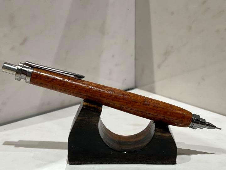 野原工芸 本花梨虎杢 0.5mmシャープペンシル 旧型クリップ 固定式先金