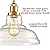 CLAXY Modern Gold Pendant Light Classic Glass Dome Kitchen Hanging Light Fixture-3 Pack