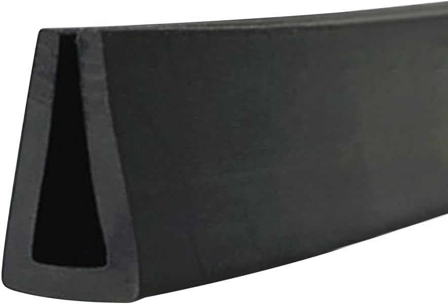 U Channel Sheet Metal Edge Protector, 5 Meters Flexible Rubber Edge Trim for Glass, EPDM Material, Car Doors, Fit 4mm Panels
