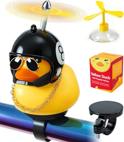 EMPATHECH Rubber Duck Bike Decorations [New Stable Clamp Mount] Cute