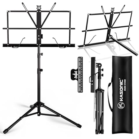 Music Stand Kasonic 2-in-1 Dual-Use Folding Sheet Stand Cover