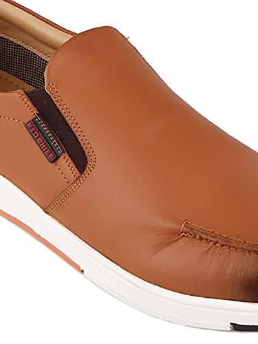 Image of Red Chief Black Leather Casual Shoes for Men RC3721