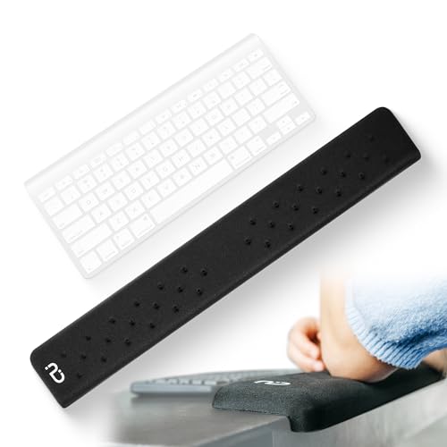 EdgeRest PostureUp L-Shaped Desk Long Wrist Rest Elbow Forearm & Wrist Comfort Support for Table or Desk Edge Non-Slip Memory Foam Padding Ergonomic Design for Work Universal Fit Black