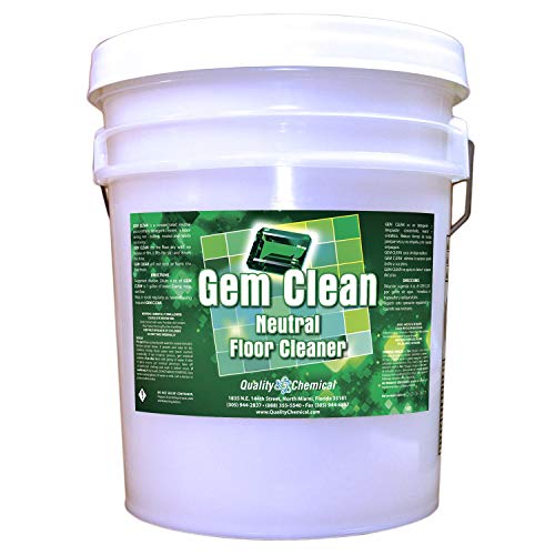 Gem Clean - a Neutral Floor Cleaner Concentrate Designed for All Floor finishes or Polished Marble.-5 Gallon Pail