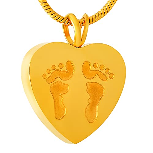Collier cendre crémation acier inoxydable, pendentif mémorial coeur - 2