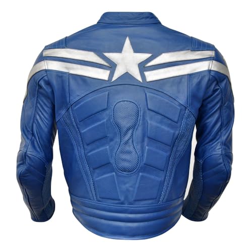 Men's Biker Vintage Café Racer Motorcycle Genuine Leather Jacket - Retro Racing Moto Biker Leather Jacket3