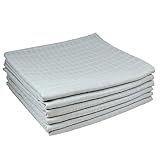 Extremadamente absorbente: la tela es de doble tejido y cosido en el borde con overlock para que los paños no se deshilachen. Así, los paños de gasa absorben considerablemente más líquido que las toallas tradicionales.