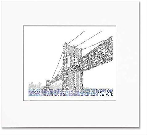 Brooklyn Bridge Word Art Print