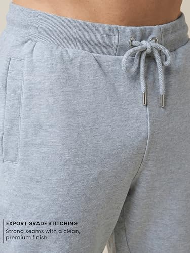 Image of Clans & Hans Men's 100% Pure Cotton Regular Fit Mid Rise Track Pant with Zipper Side Pockets and Back Pocket | Casual Gym Jogging Lounge Wear