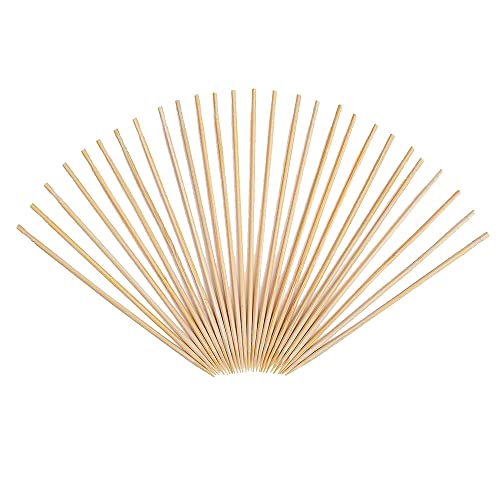 Lot de 500 cure-dents en bois de bambou pour fête, restauration, apéritif, cocktail, dessert, barbecue, art artisanal, nettoyage des dents