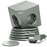 【 Moderne et belle 】 La prise cube a un design élégant et un aspect moderne, elle est adaptée pour différents environnements résidentiels et bureaux et offre une solution d'alimentation pratique et belle.