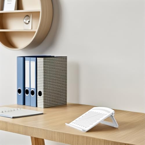 Base plegable ajustable multiángulo para laptop blanca miniatura 4
