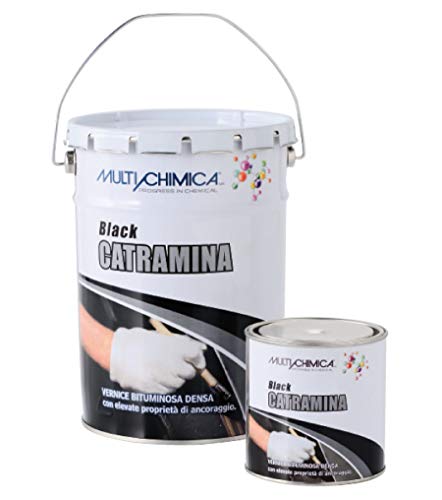 MULTICHIMICA - Black CATRAMINA - 750 ml - Vernice BITUMINOSA