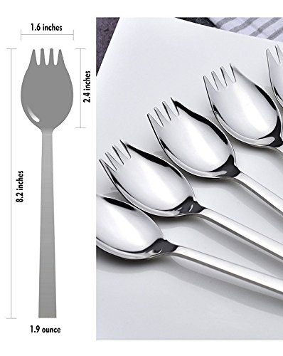 image for WEKTUNAA 4-pack Stainless Steel Sporks for Everyday Use,Camping Hiking