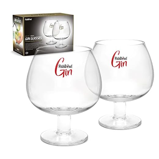 Fishbowl Pecera Crystal Gin Vaso, Claro, Juego de 2