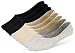 LAISOR Cotton No Show Sock Women's invisible Non Slip Flat Boat Liner Socks (F 8 Pairs-3 black+ 3beige+2grey)