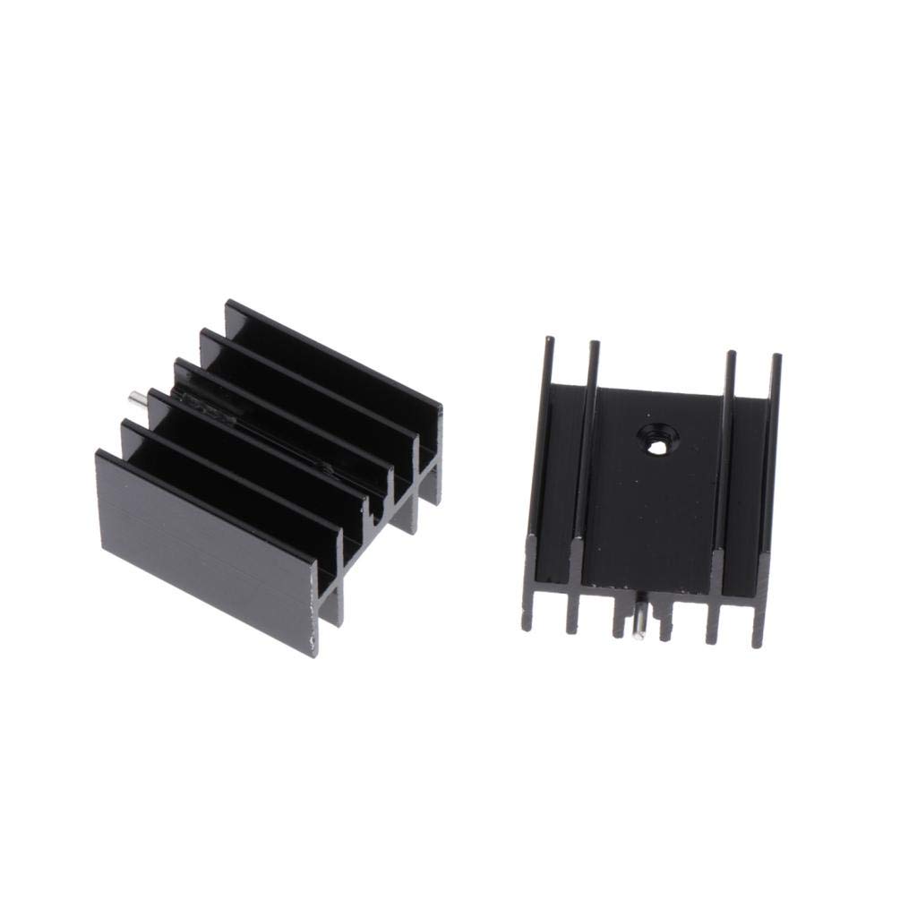 Desconocido Generic 20 Piezas de Radiador de Aluminio de 24 Mm X 25 Mm 16pcs Mm 7805 Radiador Radiador