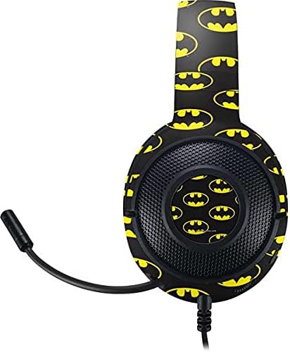 Skinit Decal Skin Compatible with Razer Kraken X Gaming Headset - Officially Licensed Warner Bros Batman Logo All Over Print Design
