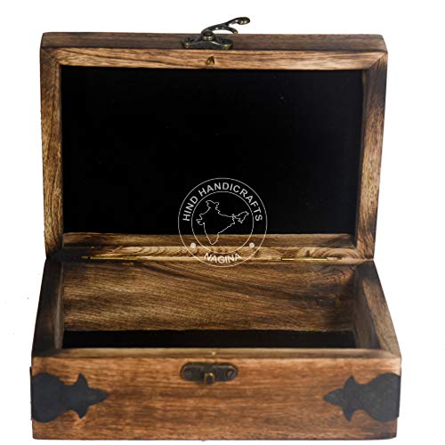 Antique Handmade Wooden Urn Tree Of Life Engraving Handcarved Jewellery Box For Women-Men Jewel | Home Decor Accents | Decorative Boxes | Storage & Organiser (7" X 5" X 2.5", Tree - 2) #TOP2