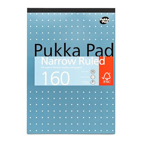 Bloc de recharge A4 Pukka pour réviser à la maison et prendre des notes au bureau