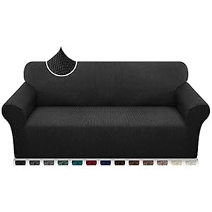 Luxurlife Super Stretch bankovertrek 1 stuk universele bankhoes voor honden en katten, elastische jacquard bankhoes met…
