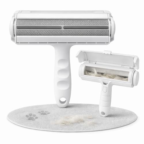 DOUBBLENⓇ Cepillo Quita Pelos Gato y Mascota Autolimpiante | Rodillo Quitapelos Mascotas Reutilizable, Recoge Pelos de Sofá, Ropa y Alfombra, Sin Repuestos | Cepillo Eficaz para Perros y Gatos